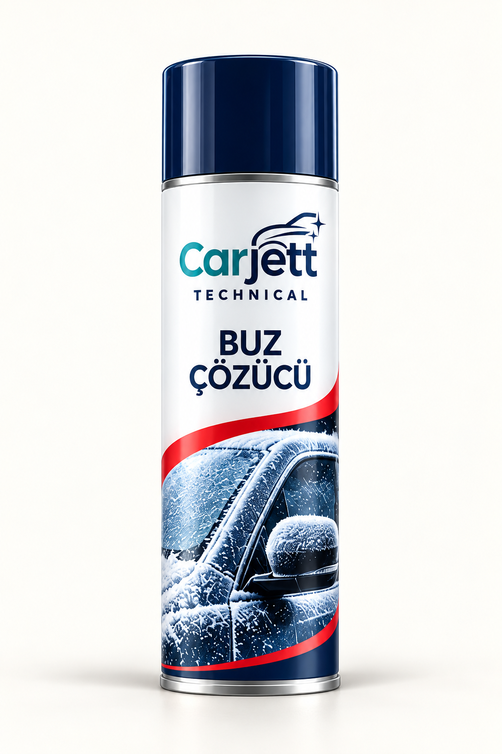 Carjett Buz Çözücü aerosol ambalaj tasarımı