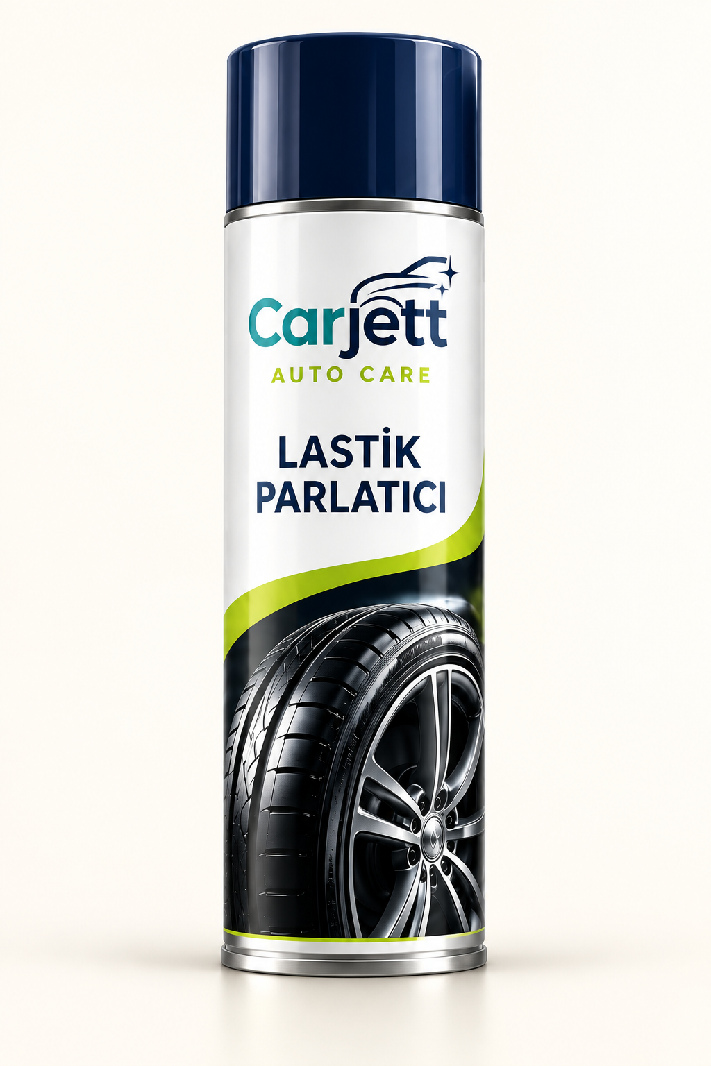 Carjett Lastik Parlatıcı aerosol ambalaj tasarımı